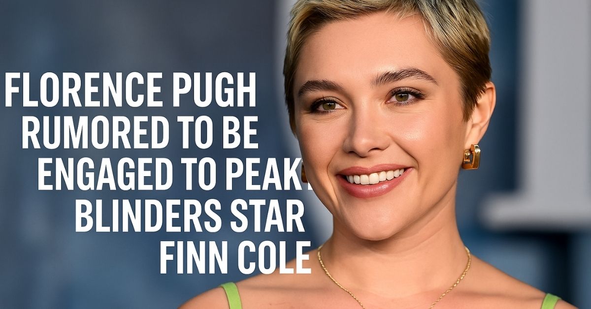 Florence Pugh portrait headshot smiling at event