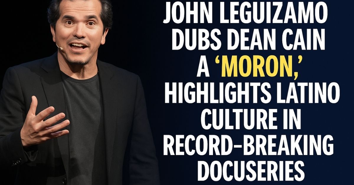 John Leguizamo performing on stage in character